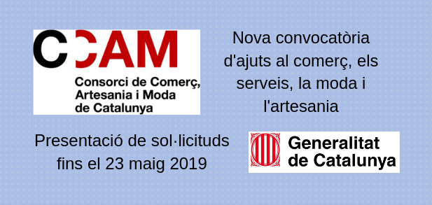 Para agencias de viajes en Catalunya: Subvenciones CCAM mayo 2019