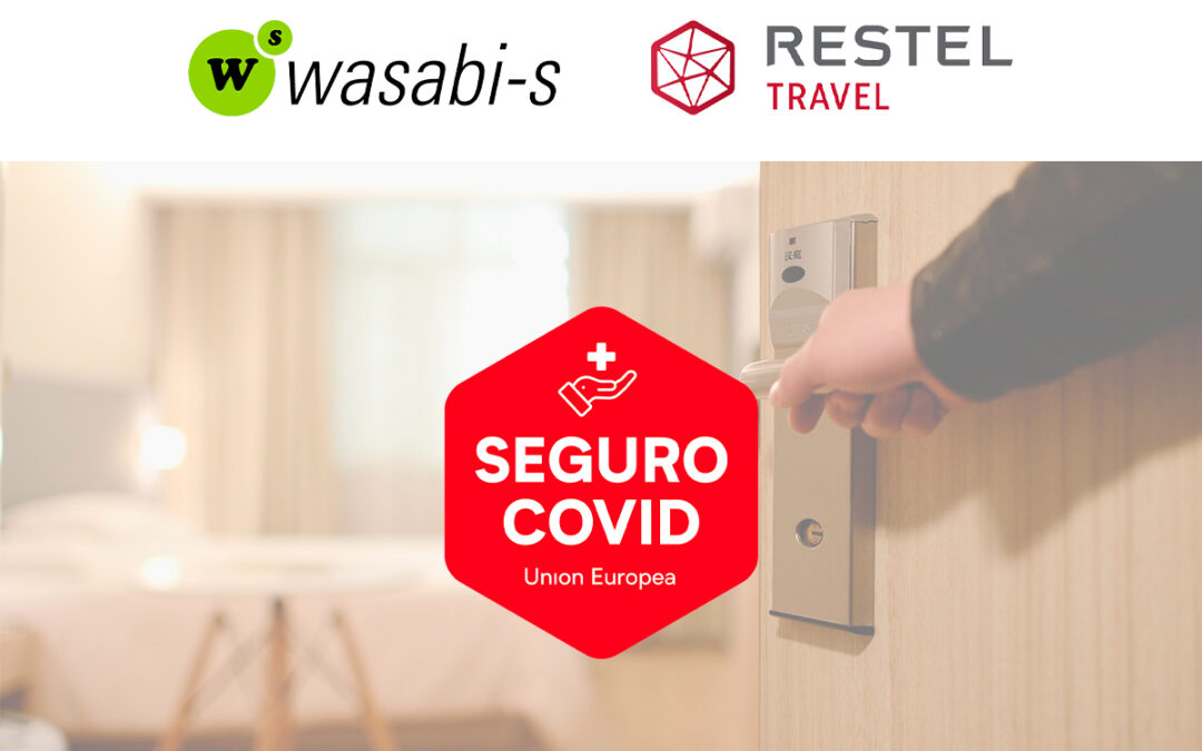 Seguro médico COVID incluido en las reservas de hotel de Restel en Wasabi-s